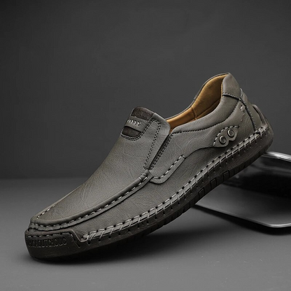 Zapato Cómodo de Cuero Ortopédico