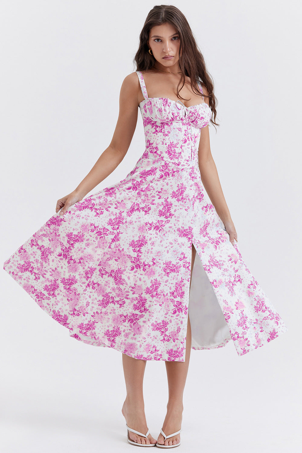 Vestido Floral Mujer Estampado Elegante