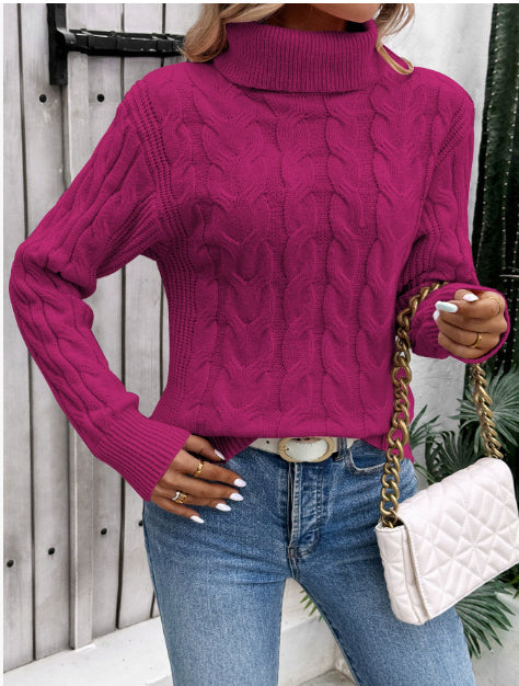 Sudadera cuello alto mujer elegante Freja