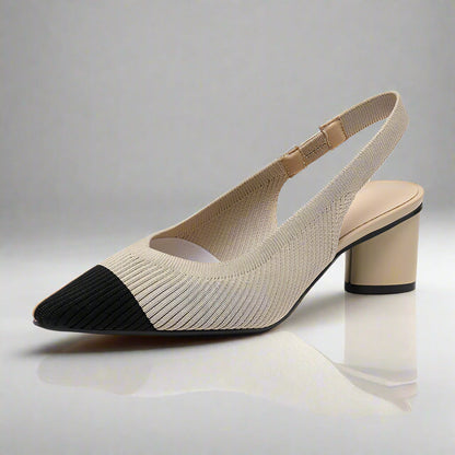 Zapatos de Tacón Alto con Tira Trasera Elegantes - Vestiria