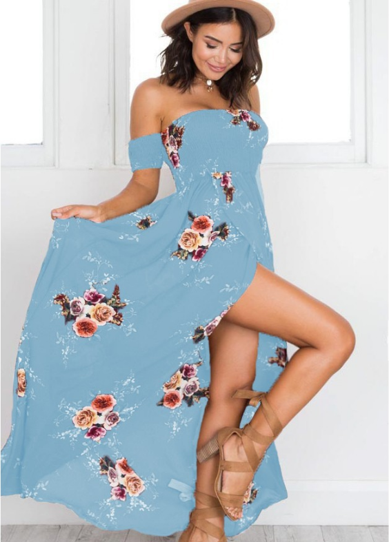 Vestido Estampado Floral Boho Verano Mujer