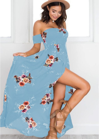 Vestido Estampado Floral Boho Verano Mujer