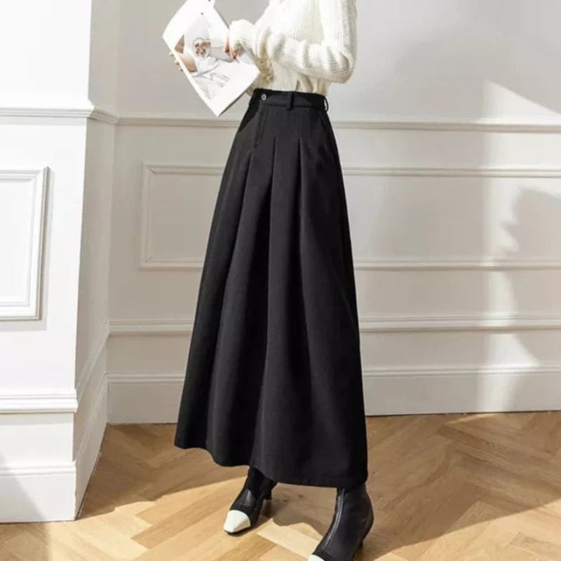 Falda Plisada Cintura Alta Mujer Estilo Casual - Vestiria