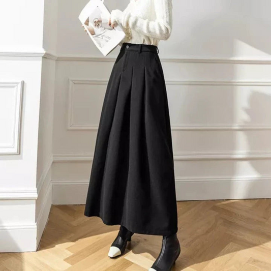 Falda Plisada Cintura Alta Mujer Estilo Casual - Vestiria