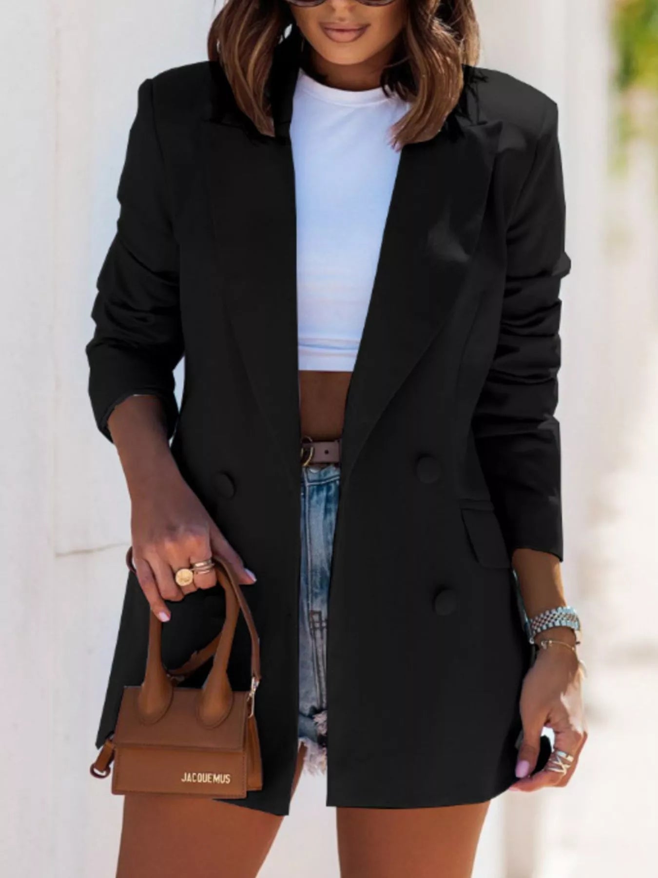 Chaquetilla Mujer Elegante Cuello Solapa - Vestiria
