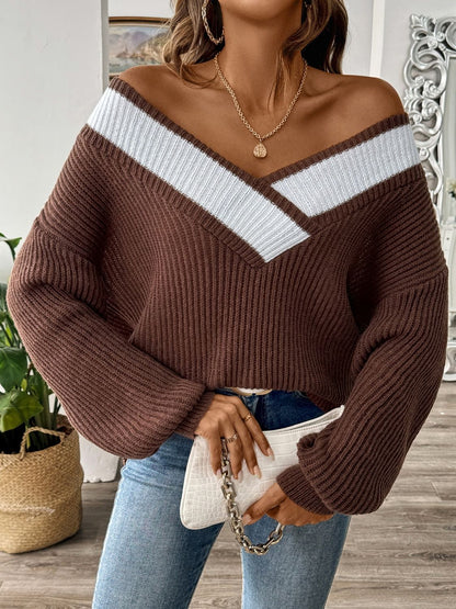 Jersey Mujer Elegante Cuello Alto