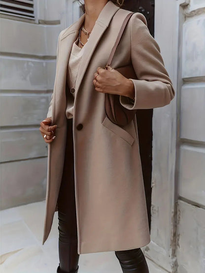 Abrigo Trench Clásico Mujer Cálido - Vestiria