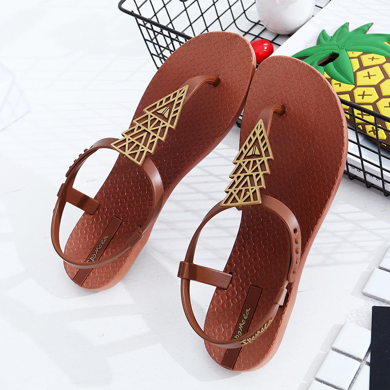 Sandalias de Verano Estilo Selena - Vestiria
