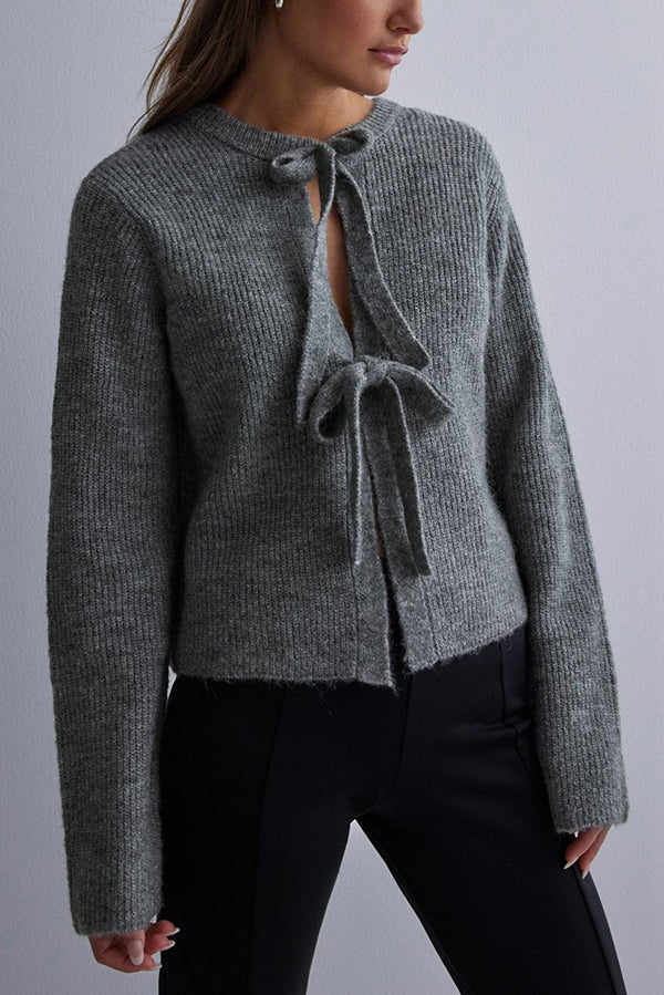 Chaqueta de punto elegante con cierre de botones - Vestiria