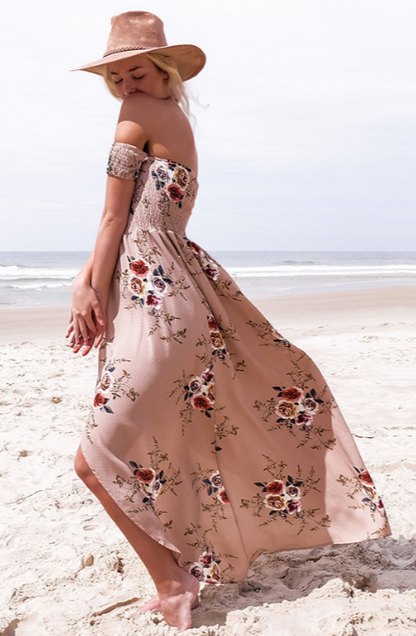 Vestido Estampado Floral Boho Verano Mujer