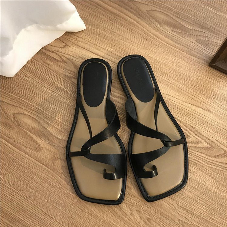 Sandalias de Verano con Anilla Mujer Exterior