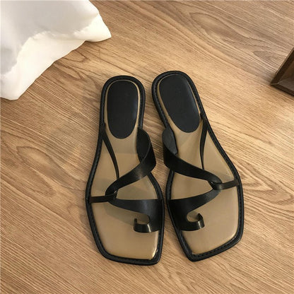 Sandalias de Verano con Anilla Mujer Exterior