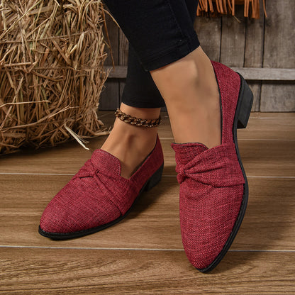 Mocasines Mujer Elegantes con Lazo