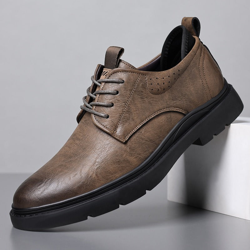 Zapatos Hombre Cuero Sintético Transpirable Resistente - Vestiria