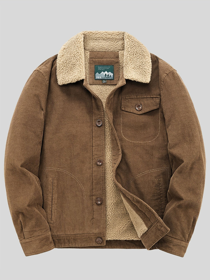 Chaqueta forro polar abrigo hombre invierno