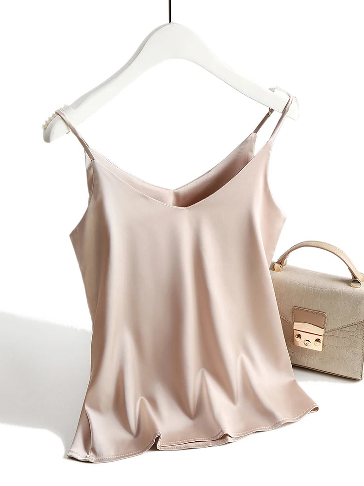Conjunto Tops Satén Sedoso Mujer