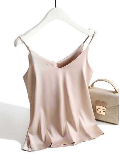 Conjunto Tops Satén Sedoso Mujer