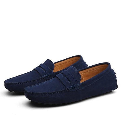 Mocasines Hombre Cuero Auténtico Estilo Relajado