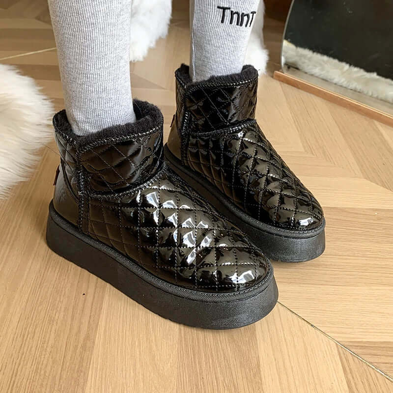 Botas Mujer Plataforma Forro Polar
