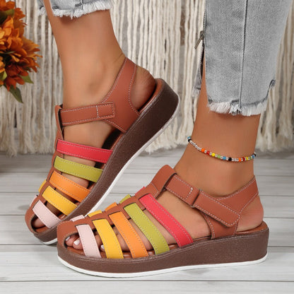 Sandalias Mujer Coloridas y Cómodas con Tiras - Vestiria