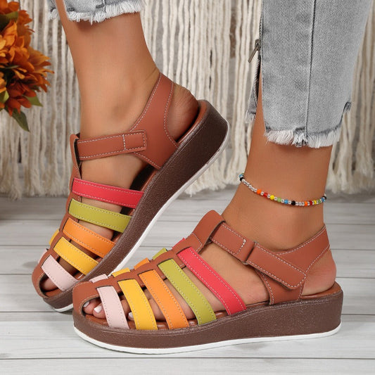 Sandalias Mujer Coloridas y Cómodas con Tiras - Vestiria
