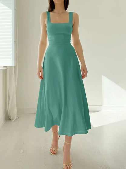 Vestido Midi Ecológico Reversible con Bolsillos