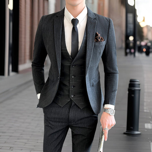 Traje Clásico 3 Piezas Elegante Hombre - Vestiria
