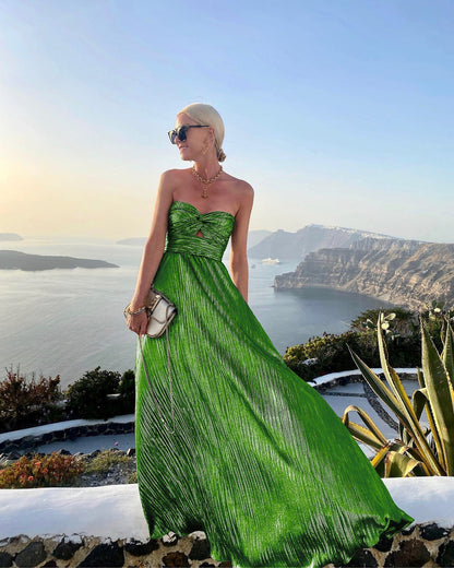 Vestido de Noche Elegante Fiesta Verano Largo para Mujer
