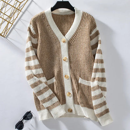 Jersey Rayas Cuello Redondo Mujer