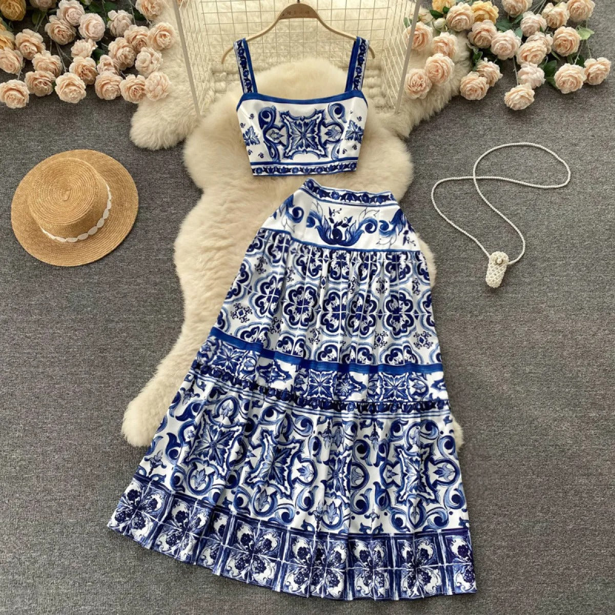 Vestido y chaqueta mujer estampado floral verano - Vestiria