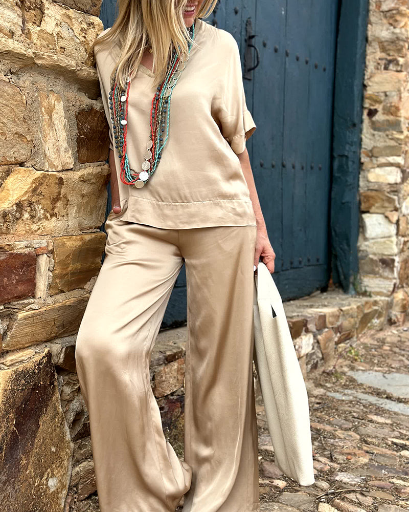 Conjunto Mujer Cómodo Blusa Pantalón - Vestiria