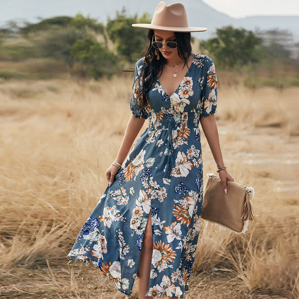Vestido Playa Florales Verano