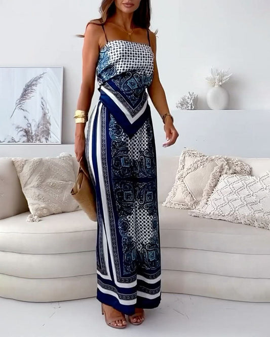 Traje de mujer estampado floral elegante - Vestiria