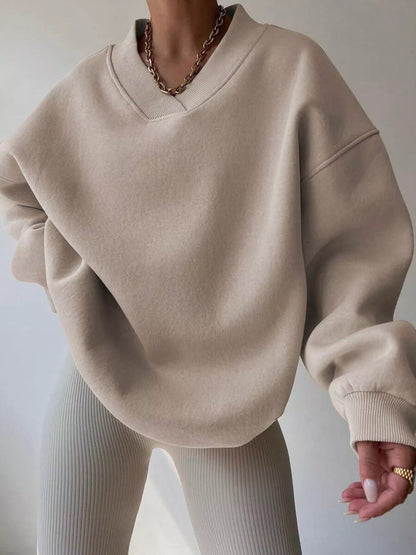 Sudadera Grande Manga Larga Mujer