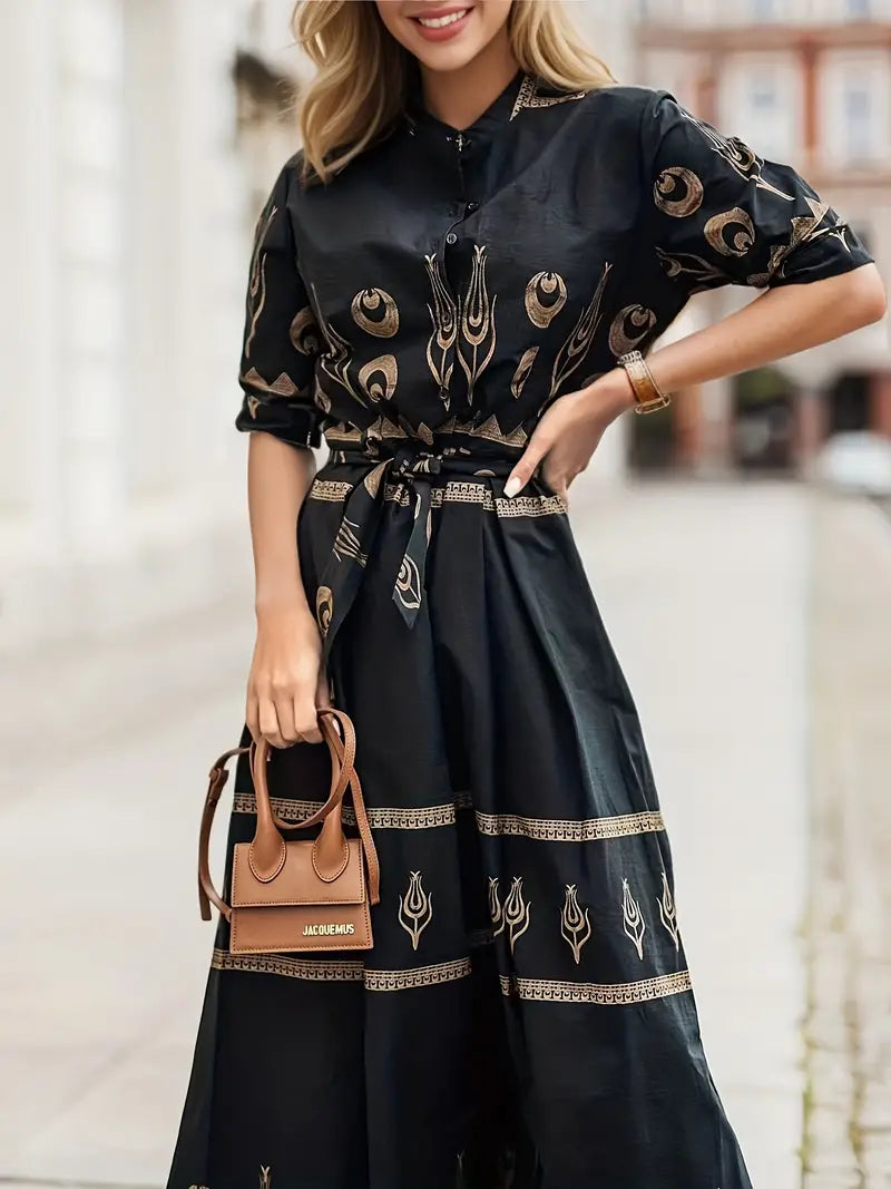 Vestido Maxi Estampado Floral Boho Chic