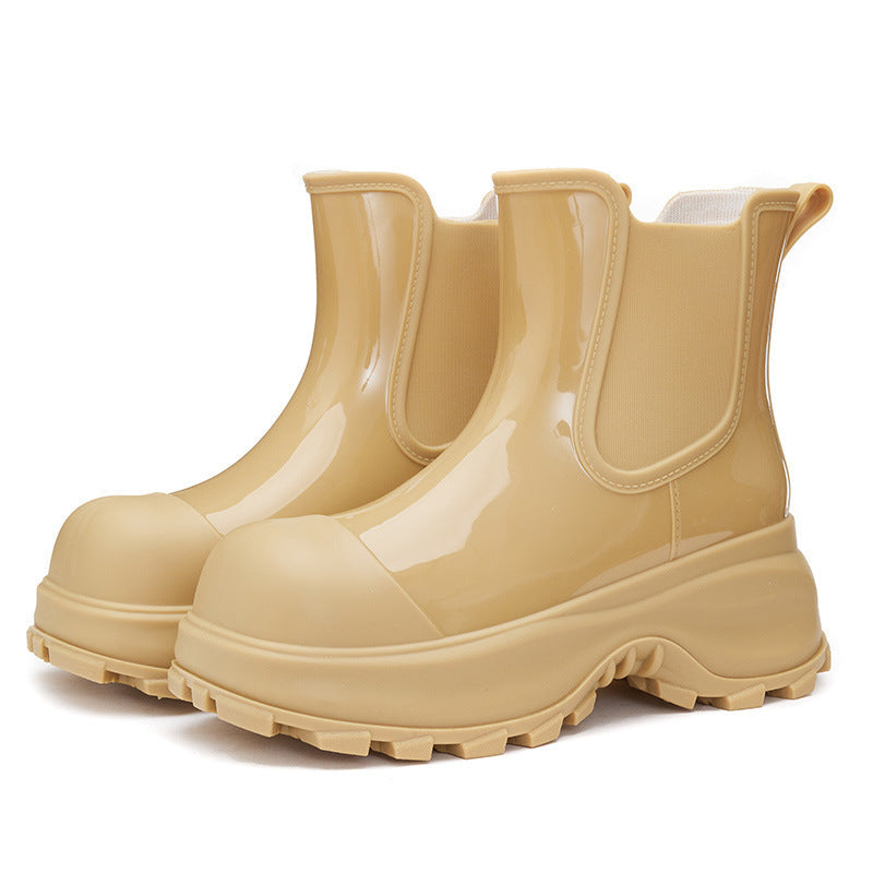 Botas Impermeables Mujer Suela Gruesa