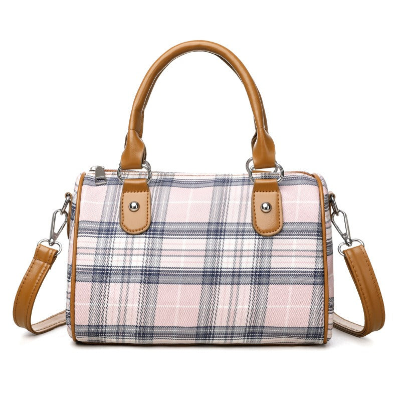 Bolso Bandolera Mujer Estampado Escocés