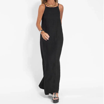 Vestido Fiesta Halter Elegante