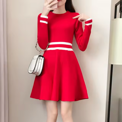 Vestido Corto Punto Femenino Casual