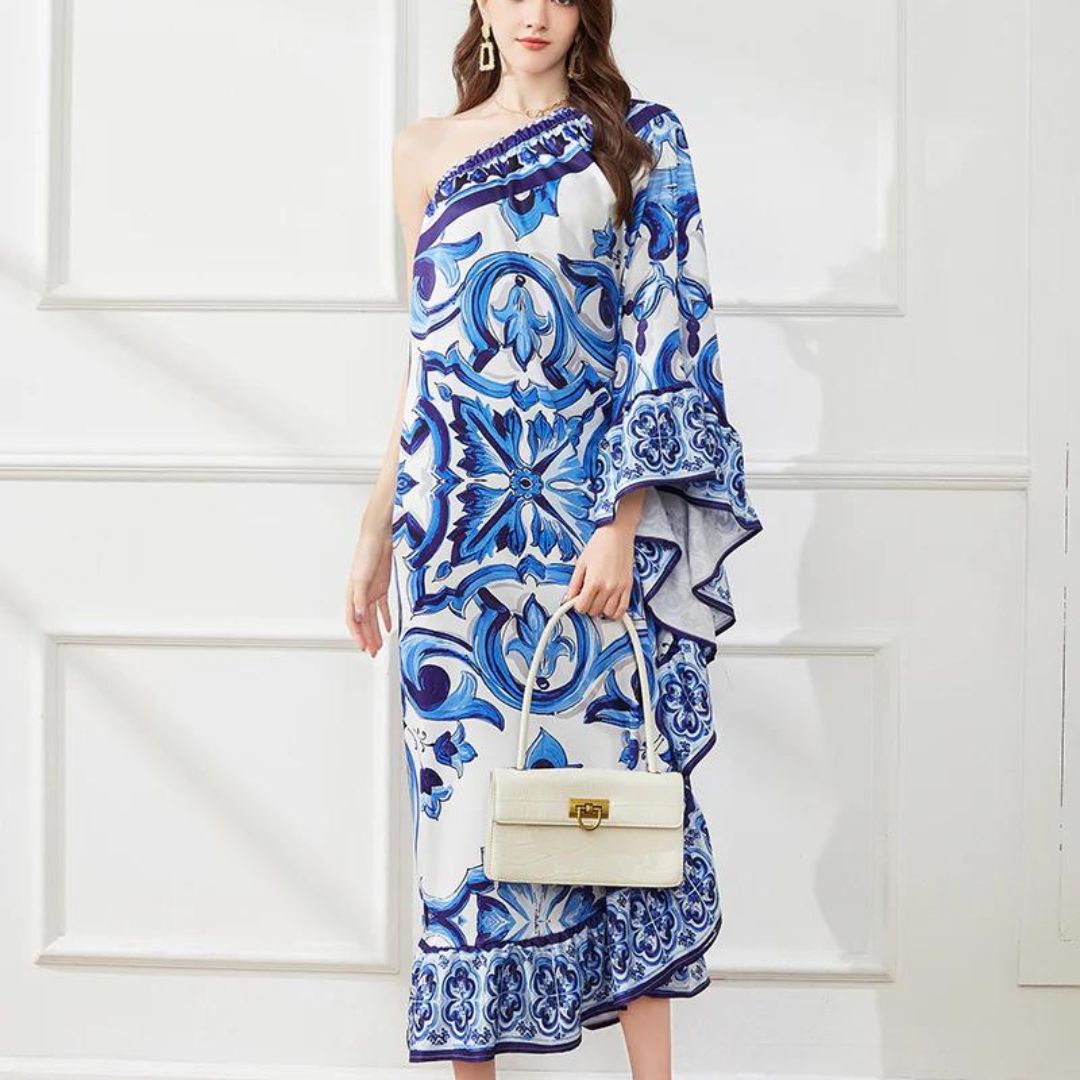 Vestido Midi Asimétrico Elegante