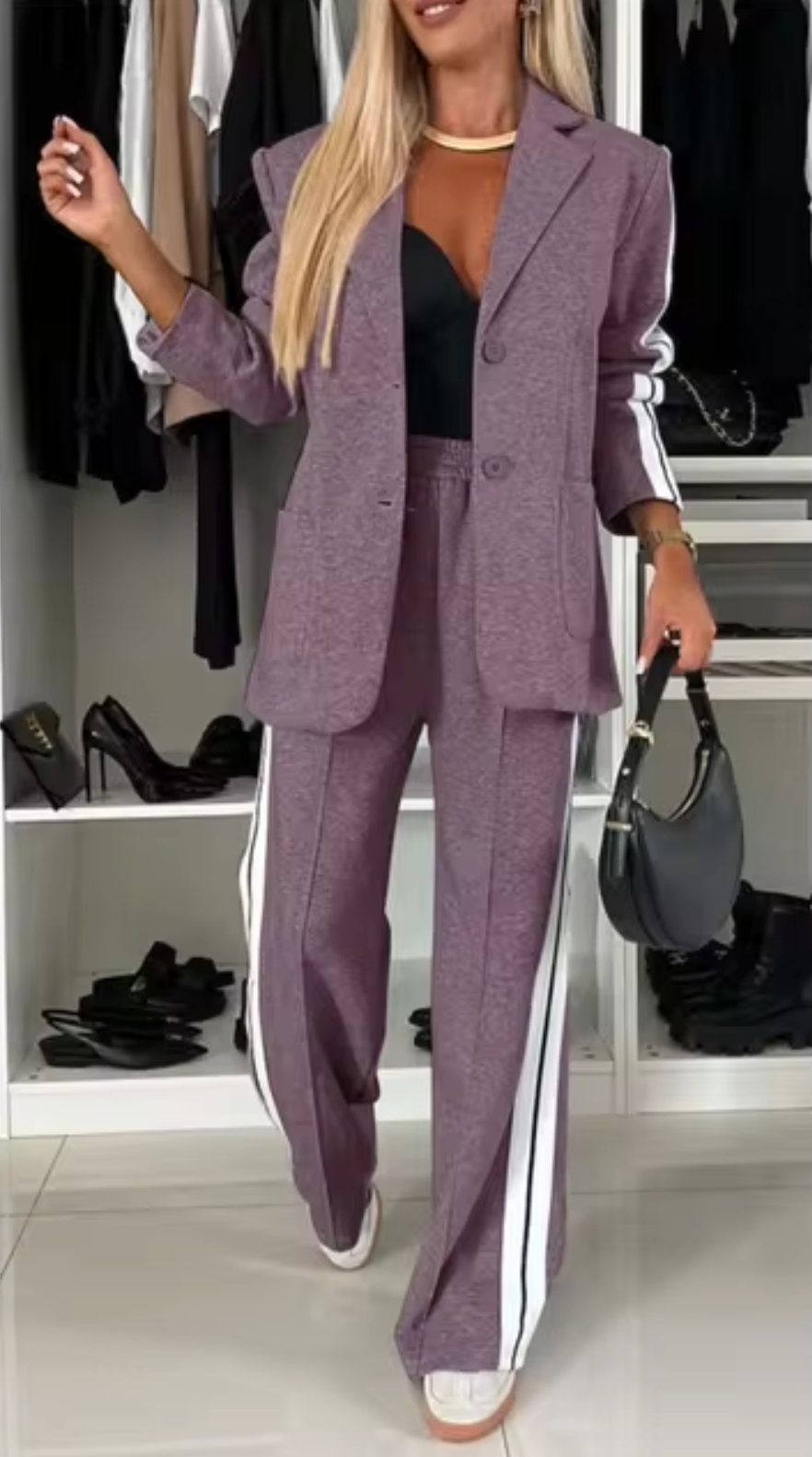 Traje Mujer Clásico Algodón Elegante