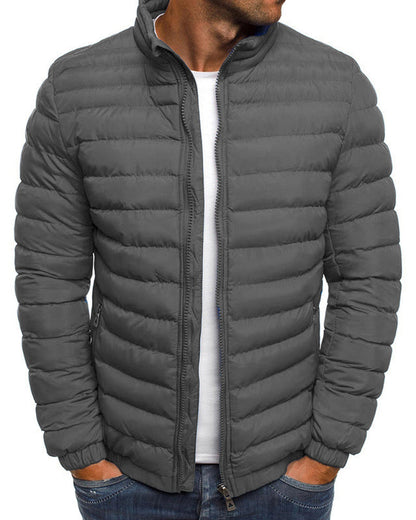 Chaqueta Deportiva Cuello Alto Unicolor