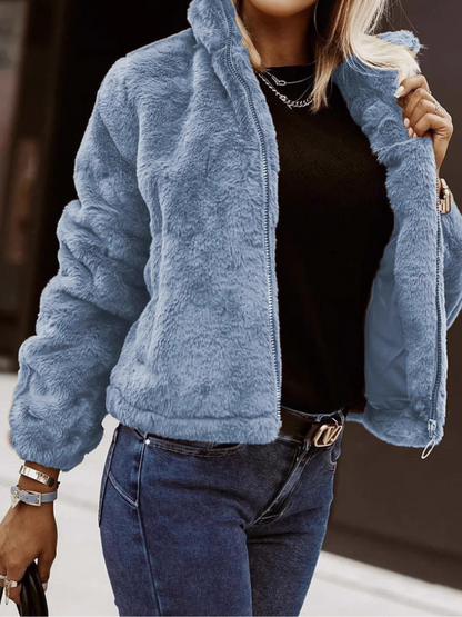 Chaqueta Oversize Forro Polar Abultada Cálida