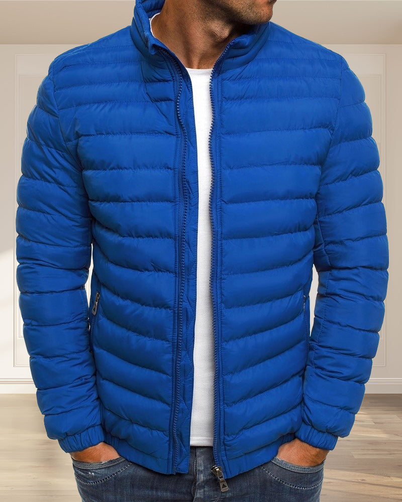 Chaqueta Deportiva Cuello Alto Unicolor - Vestiria