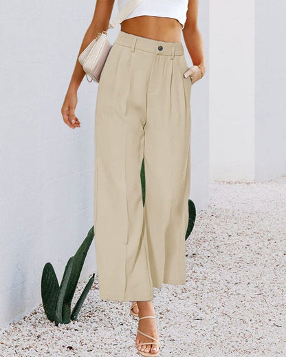 Pantalón Mujer Alto Cintura Ancho