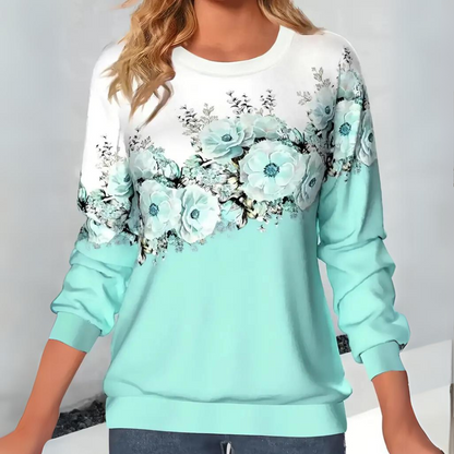 Jersey Floral Mujer Estilo Clásico