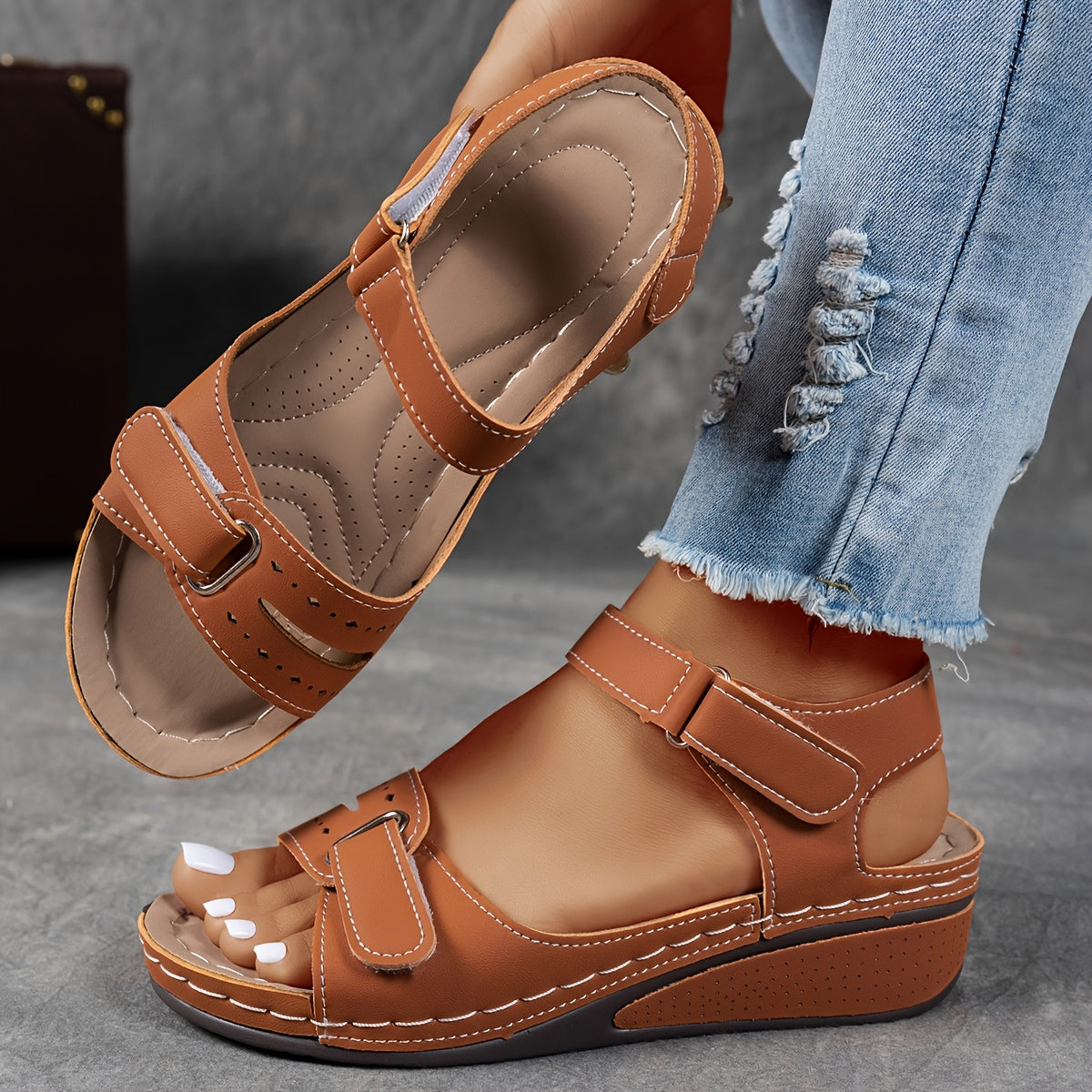 Sandalias de Cuña Comfort Mujer Elegantes