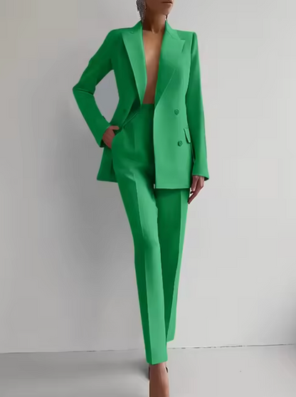 Traje Mujer Elegante Chaqueta Pantalón