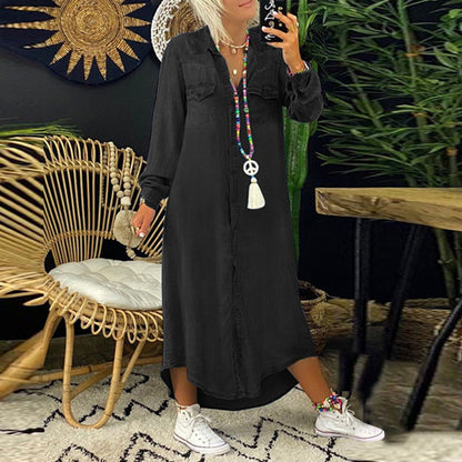 Vestido Vaquero Cómodo Chic Boho