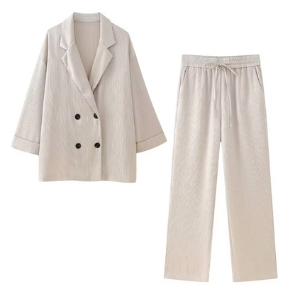 Chaquetón y Pantalón Mujer Elegante Invierno - Vestiria